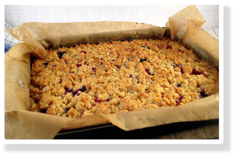 Crumble leger aux fruits rouges
