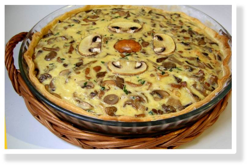 Tarte aux champignons