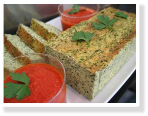 Terrine de courgettes au basilic